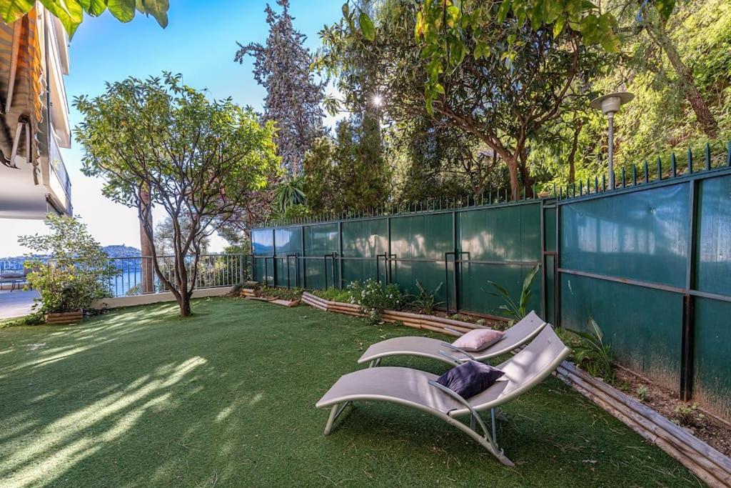 Villefranche Sur Mer:Appartement-Villa, Vue Mer, Jardin, Parking. エクステリア 写真