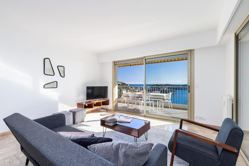 Villefranche Sur Mer:Appartement-Villa, Vue Mer, Jardin, Parking. エクステリア 写真