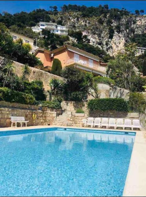 Villefranche Sur Mer:Appartement-Villa, Vue Mer, Jardin, Parking. エクステリア 写真