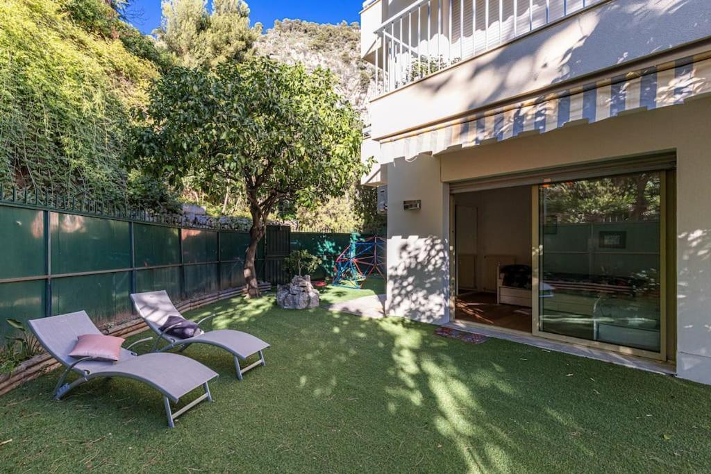 Villefranche Sur Mer:Appartement-Villa, Vue Mer, Jardin, Parking. エクステリア 写真