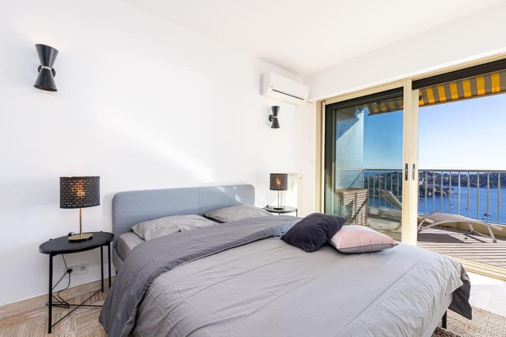 Villefranche Sur Mer:Appartement-Villa, Vue Mer, Jardin, Parking. エクステリア 写真