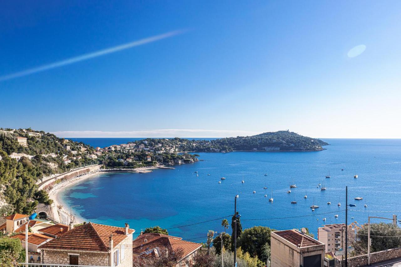 Villefranche Sur Mer:Appartement-Villa, Vue Mer, Jardin, Parking. エクステリア 写真